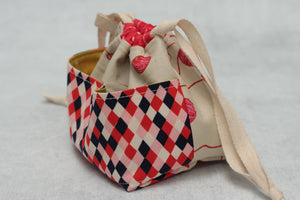 MINI WEE BRAW BAG (5) | ready to ship | compact sock project bag / notions pouch