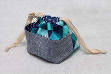 Load image into Gallery viewer, MINI WEE BRAW BAG (2) | ready to ship | compact sock project bag / notions pouch