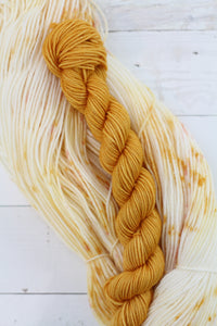 Wild Honey + Doubloon | stellar sock set | speckled yarn