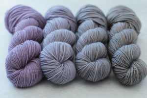 LAVENDER RAYNE FADE | lux sock mini sets | tonal yarn