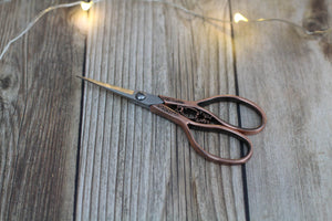 Floral Teardrop Scissors | Copper
