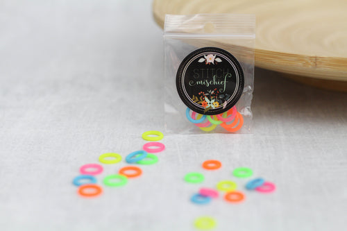 Rainbow Neon Stitch Markers