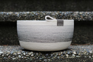 Rope Bowl - Greyscale Gradient Bowl
