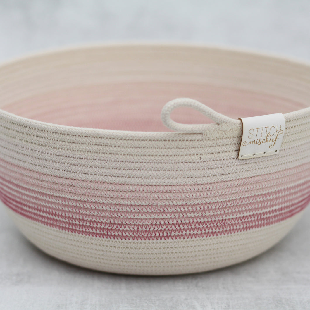 Rope Bowl - Pink Gradient Bowl
