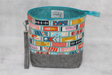 Load image into Gallery viewer, TWIGGY No. 1 | ready to ship -  extra tall + large project bag, fabric yarn bowl, knitting bag, or makeup bag