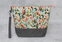 Load image into Gallery viewer, TWIGGY No. 5 | ready to ship -  extra tall + large project bag, fabric yarn bowl, knitting bag, or makeup bag