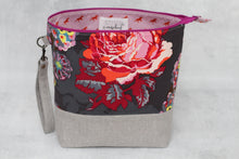 Load image into Gallery viewer, TWIGGY No. 6 | ready to ship -  extra tall + large project bag, fabric yarn bowl, knitting bag, or makeup bag
