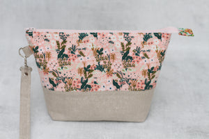 TWIGGY PETITE No. 5 | ready to ship -  medium-sized project bag, fabric yarn bowl, knitting bag, or makeup bag