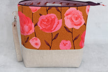 Load image into Gallery viewer, TWIGGY No. 4 | ready to ship -  extra tall + large project bag, fabric yarn bowl, knitting bag, or makeup bag