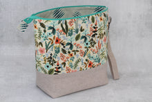 Load image into Gallery viewer, TWIGGY No. 2 | ready to ship -  extra tall + large project bag, fabric yarn bowl, knitting bag, or makeup bag