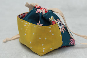 MINI WEE BRAW BAG (8) | ready to ship | compact sock project bag / notions pouch