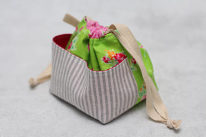 MINI WEE BRAW BAG (3) | ready to ship | compact sock project bag / notions pouch