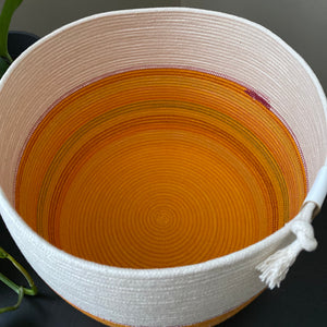 Color-blocked Rope Bowl - Art Bowl