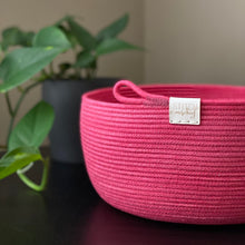Load image into Gallery viewer, Hand Dyed Rope Bowl - Classic (Fuchsia)