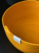 Load image into Gallery viewer, Hand Dyed Rope Bowl - Classic (Goldenrod)