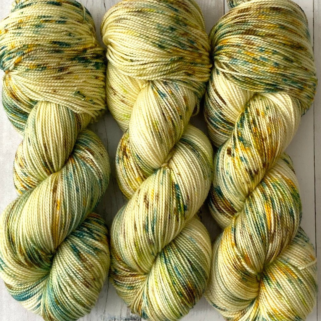 DAISIES ARE THE FRIENDLIEST FLOWER | sleek sock | speckled yarn
